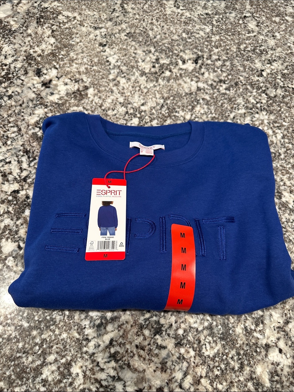 Espirit Costco Sweatshirt Blue Medium M Costco NEW NWT